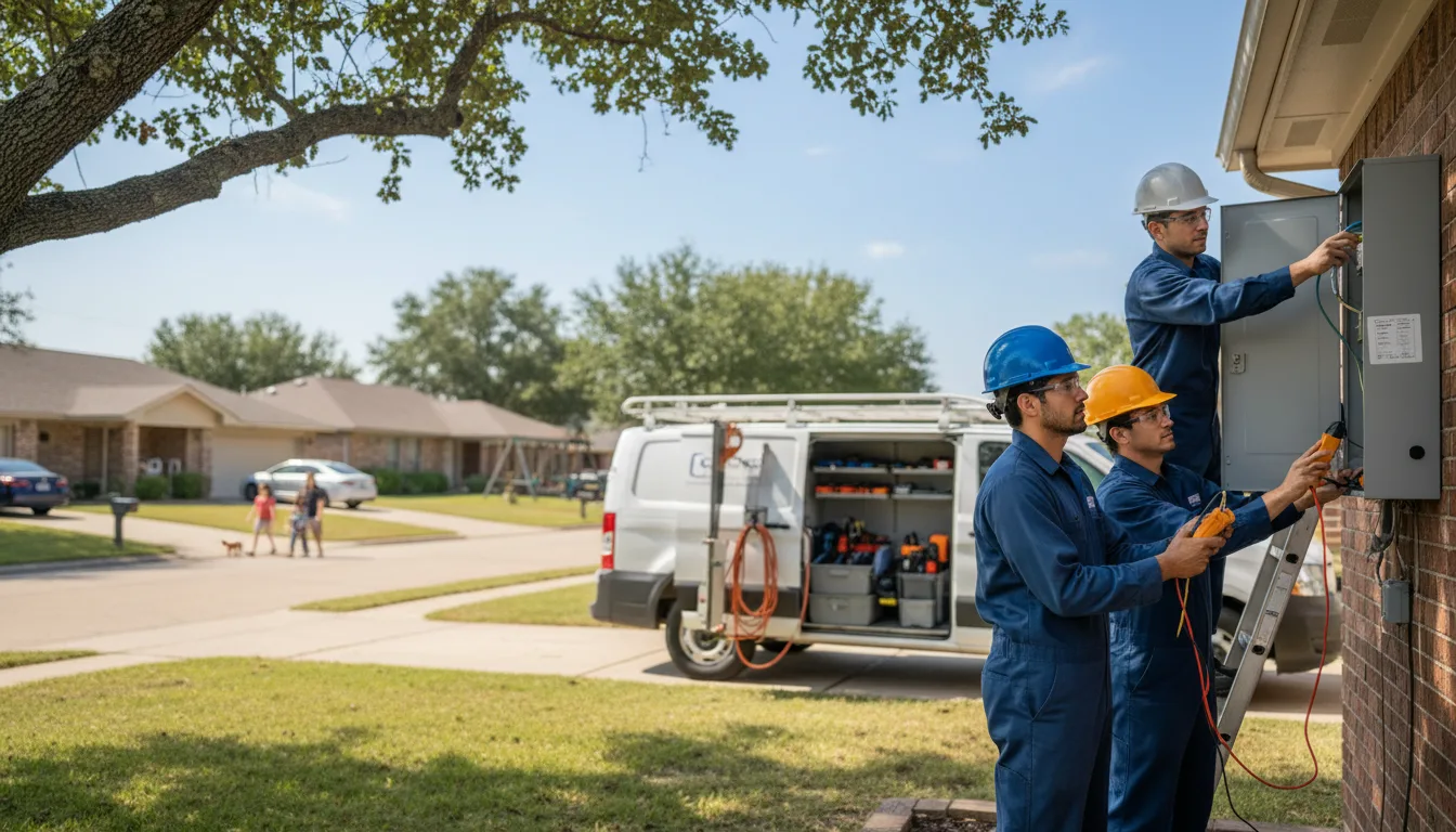 Certified electrician providing emergency electrical services in Ecleto, TX